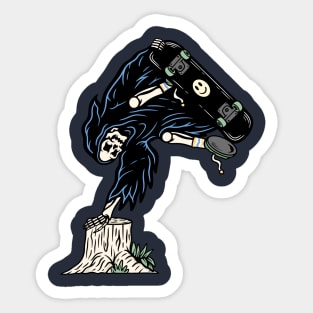 Skate and Die Sticker